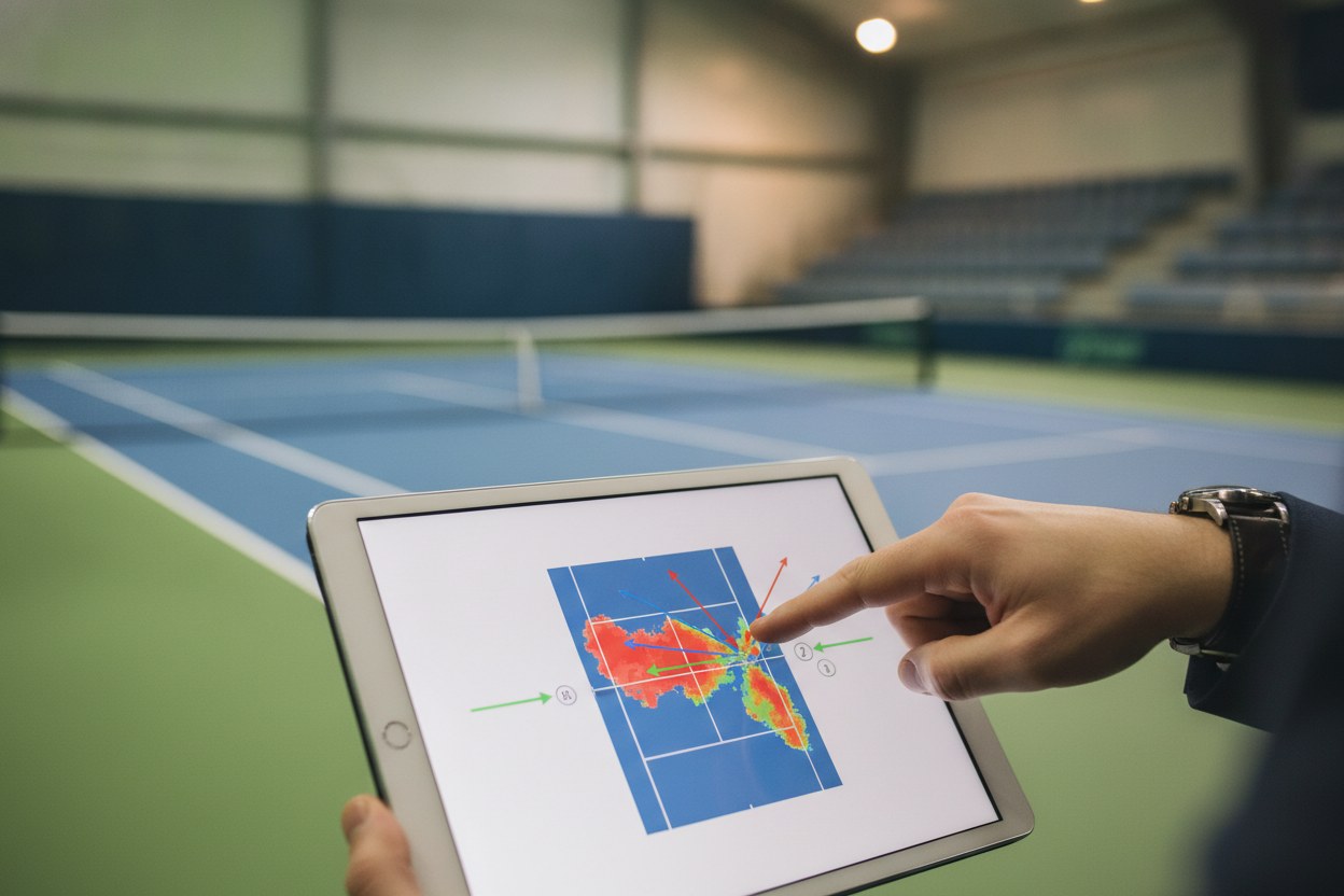 Tablet üzerinde tenis strateji analizi
